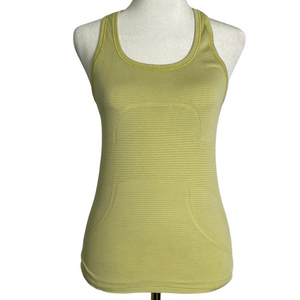 Lululemon Run Swiftly Racerback Tank Top Size 4 Wild Lime Yoga Running